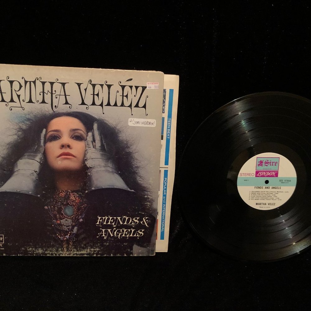 Martha Velez Friends & Angels RARE LP Vinyl Record Album Sire London Hendrix